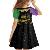 Mardi Gras Family Matching Off Shoulder Short Dress and Hawaiian Shirt Laissez Les Bons Temps Rouler