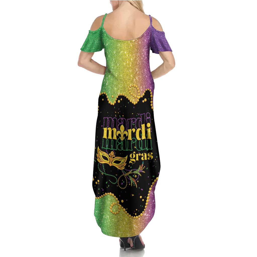 Mardi Gras Family Matching Summer Maxi Dress and Hawaiian Shirt Laissez Les Bons Temps Rouler