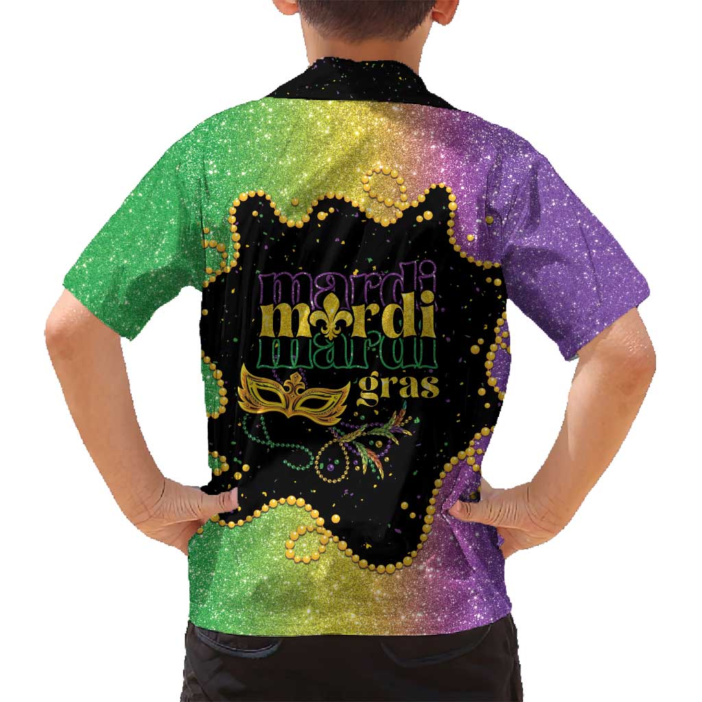 Mardi Gras Family Matching Tank Maxi Dress and Hawaiian Shirt Laissez Les Bons Temps Rouler