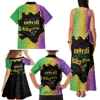 Mardi Gras Family Matching Tank Maxi Dress and Hawaiian Shirt Laissez Les Bons Temps Rouler