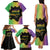 Mardi Gras Family Matching Tank Maxi Dress and Hawaiian Shirt Laissez Les Bons Temps Rouler