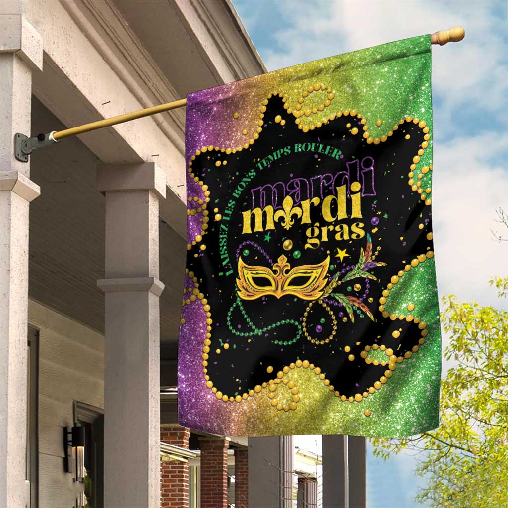 Mardi Gras Garden Flag Laissez Les Bons Temps Rouler