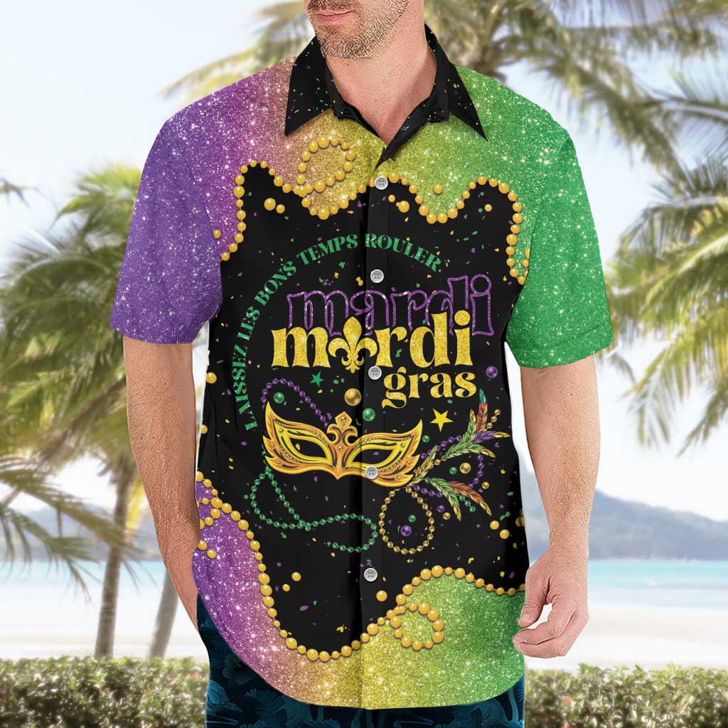 Mardi Gras Hawaiian Shirt Laissez Les Bons Temps Rouler