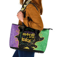 Mardi Gras Leather Tote Bag Laissez Les Bons Temps Rouler