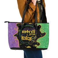 Mardi Gras Leather Tote Bag Laissez Les Bons Temps Rouler