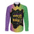 Mardi Gras Long Sleeve Button Shirt Laissez Les Bons Temps Rouler