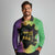 Mardi Gras Long Sleeve Polo Shirt Laissez Les Bons Temps Rouler
