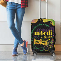 Mardi Gras Luggage Cover Laissez Les Bons Temps Rouler