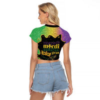 Mardi Gras Raglan Cropped T Shirt Laissez Les Bons Temps Rouler LT05 - Wonder Print Shop