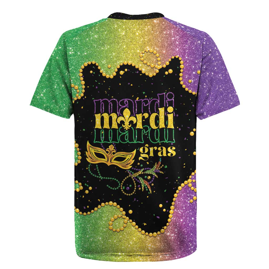 Mardi Gras Rugby Jersey Laissez Les Bons Temps Rouler LT05 - Wonder Print Shop