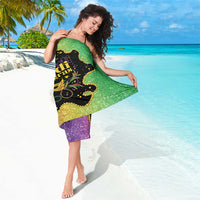 Mardi Gras Sarong Laissez Les Bons Temps Rouler LT05 - Wonder Print Shop