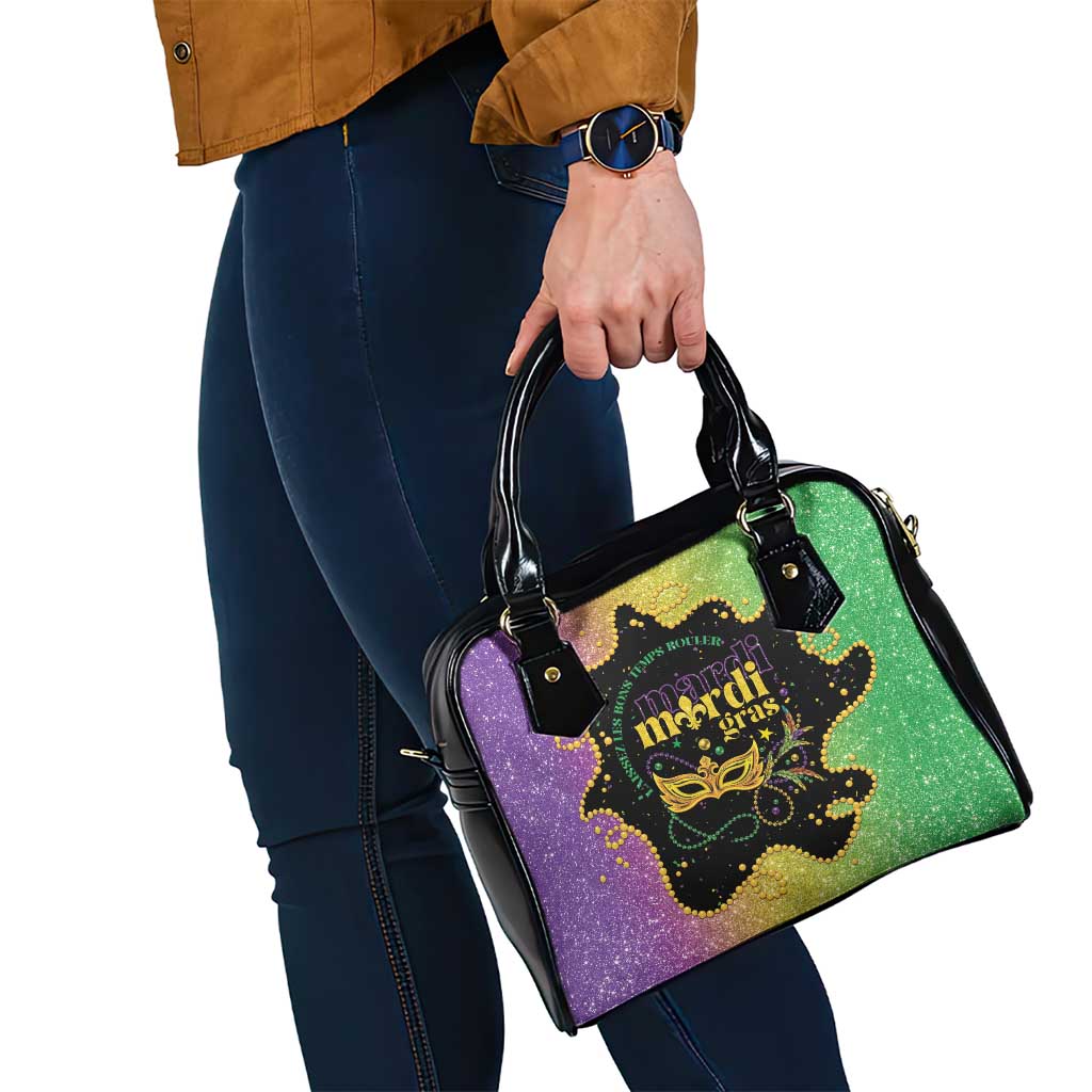 Mardi Gras Shoulder Handbag Laissez Les Bons Temps Rouler LT05 - Wonder Print Shop