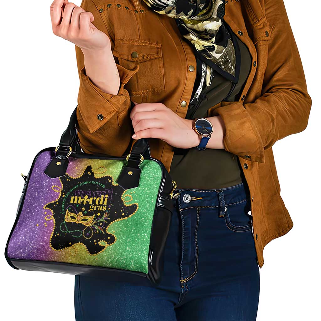 Mardi Gras Shoulder Handbag Laissez Les Bons Temps Rouler LT05 - Wonder Print Shop