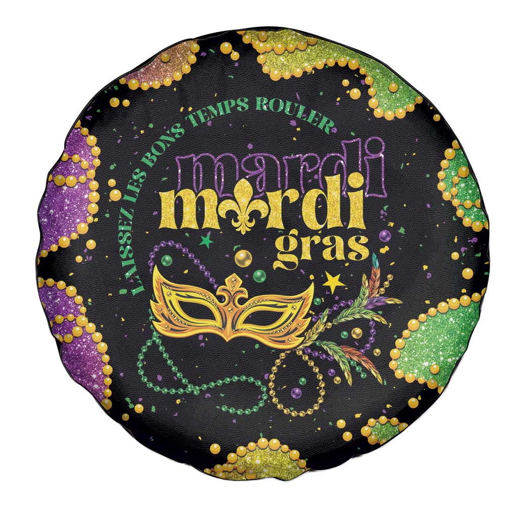 Mardi Gras Spare Tire Cover Laissez Les Bons Temps Rouler LT05 - Wonder Print Shop