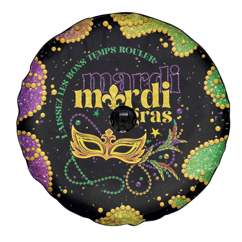 Mardi Gras Spare Tire Cover Laissez Les Bons Temps Rouler LT05 - Wonder Print Shop
