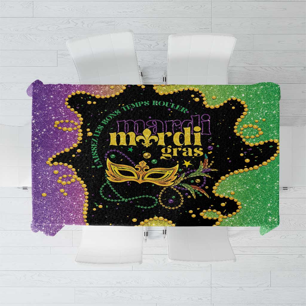 Mardi Gras Tablecloth Laissez Les Bons Temps Rouler LT05 - Wonder Print Shop