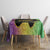 Mardi Gras Tablecloth Laissez Les Bons Temps Rouler LT05 - Wonder Print Shop