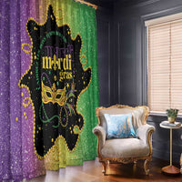 Mardi Gras Window Curtain Laissez Les Bons Temps Rouler LT05 - Wonder Print Shop