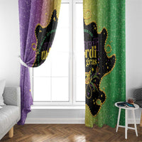 Mardi Gras Window Curtain Laissez Les Bons Temps Rouler LT05 - Wonder Print Shop