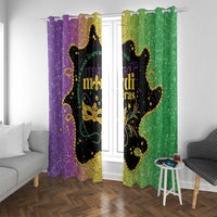 Mardi Gras Window Curtain Laissez Les Bons Temps Rouler LT05 - Wonder Print Shop