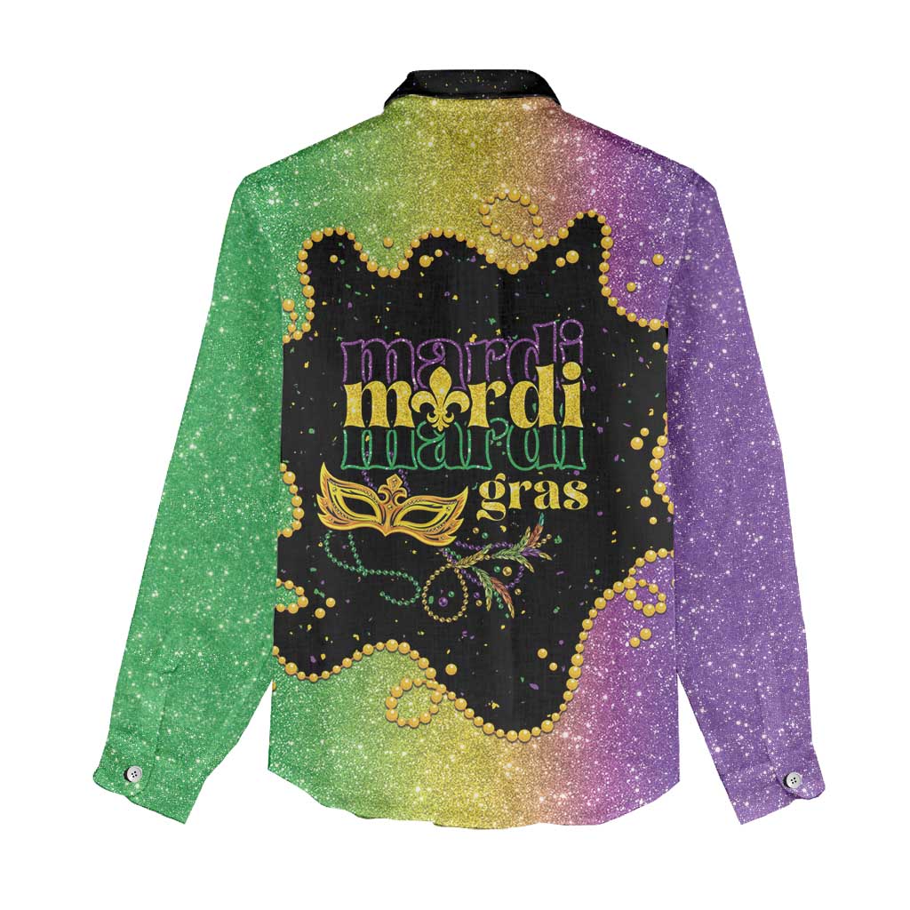 Mardi Gras Women Casual Shirt Laissez Les Bons Temps Rouler LT05 - Wonder Print Shop