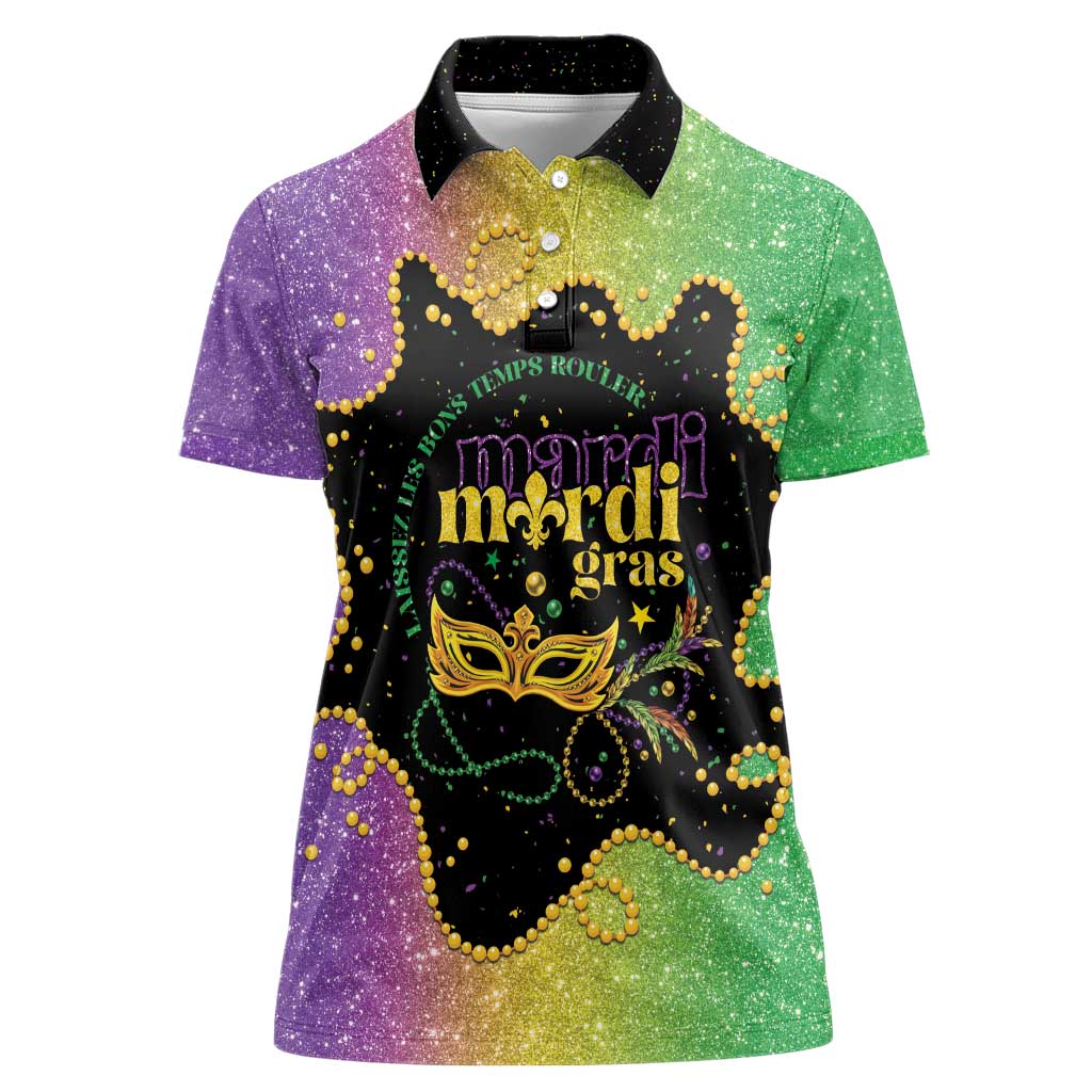 Mardi Gras Women Polo Shirt Laissez Les Bons Temps Rouler LT05 - Wonder Print Shop