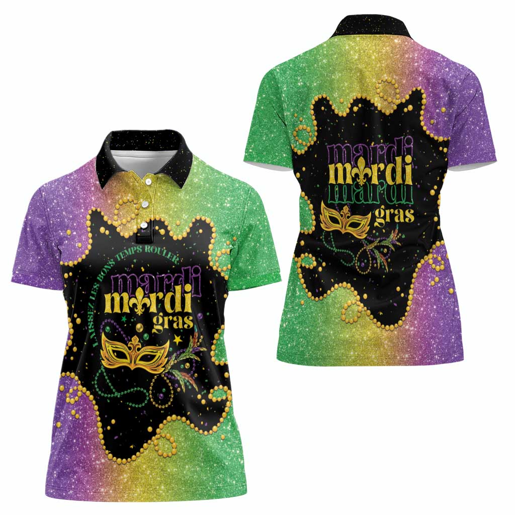 Mardi Gras Women Polo Shirt Laissez Les Bons Temps Rouler LT05 - Wonder Print Shop