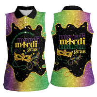 Mardi Gras Women Sleeveless Polo Shirt Laissez Les Bons Temps Rouler LT05 - Wonder Print Shop