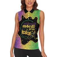 Mardi Gras Women Sleeveless Polo Shirt Laissez Les Bons Temps Rouler LT05 - Wonder Print Shop