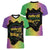 Mardi Gras Women V-Neck T-Shirt Laissez Les Bons Temps Rouler LT05 - Wonder Print Shop