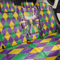 Love Mardi Gras Back Car Seat Cover Coquette Bow Glitter Style