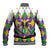 Love Mardi Gras Baseball Jacket Coquette Bow Glitter Style