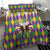 Love Mardi Gras Bedding Set Coquette Bow Glitter Style