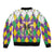 Love Mardi Gras Bomber Jacket Coquette Bow Glitter Style