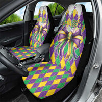 Love Mardi Gras Car Seat Cover Coquette Bow Glitter Style