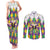 Love Mardi Gras Couples Matching Tank Maxi Dress and Long Sleeve Button Shirt Coquette Bow Glitter Style
