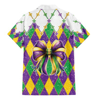 Love Mardi Gras Family Matching Mermaid Dress and Hawaiian Shirt Coquette Bow Glitter Style
