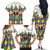 Love Mardi Gras Family Matching Off The Shoulder Long Sleeve Dress and Hawaiian Shirt Coquette Bow Glitter Style