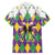 Love Mardi Gras Family Matching Off The Shoulder Long Sleeve Dress and Hawaiian Shirt Coquette Bow Glitter Style