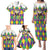 Love Mardi Gras Family Matching Puletasi and Hawaiian Shirt Coquette Bow Glitter Style
