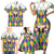 Love Mardi Gras Family Matching Short Sleeve Bodycon Dress and Hawaiian Shirt Coquette Bow Glitter Style