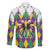 Love Mardi Gras Family Matching Short Sleeve Bodycon Dress and Hawaiian Shirt Coquette Bow Glitter Style