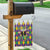 Love Mardi Gras Garden Flag Coquette Bow Glitter Style