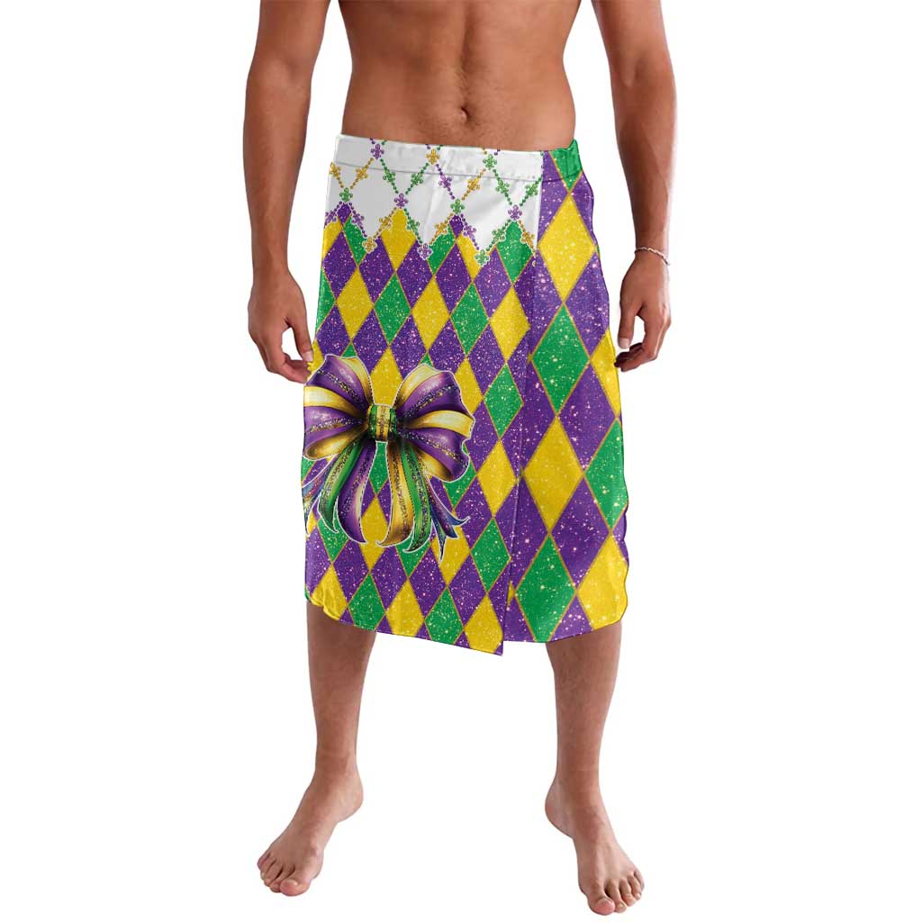 Love Mardi Gras Lavalava Coquette Bow Glitter Style