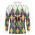 Love Mardi Gras Long Sleeve Polo Shirt Coquette Bow Glitter Style
