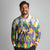 Love Mardi Gras Long Sleeve Polo Shirt Coquette Bow Glitter Style