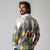 Love Mardi Gras Long Sleeve Polo Shirt Coquette Bow Glitter Style