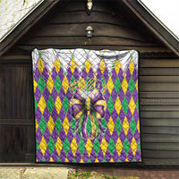 Love Mardi Gras Quilt Coquette Bow Glitter Style LT05 - Wonder Print Shop