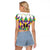 Love Mardi Gras Raglan Cropped T Shirt Coquette Bow Glitter Style LT05 - Wonder Print Shop