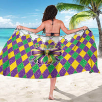 Love Mardi Gras Sarong Coquette Bow Glitter Style LT05 - Wonder Print Shop